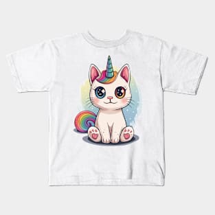 Unicorn Cat Kids T-Shirt